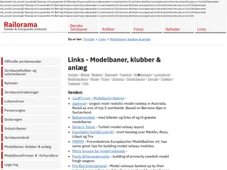 Links - Modelbaner, klubber & anlæg - Railorama.dk