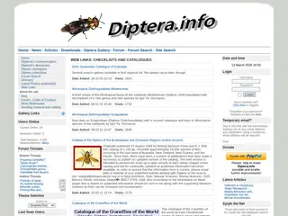 Diptera.info - Web Links: Checklists and catalogues