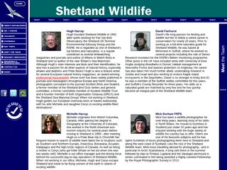 Shetland Wildlife - Meet the Team