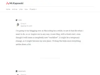 Mr.Kapowski | An eclectic mix