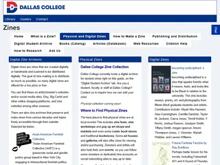 Physical and Digital Zines - Zines - Research Guides at Dallas College