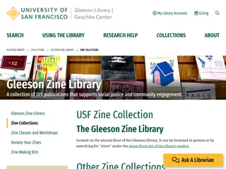 Zine Collections - Gleeson Zine Library - Gleeson Library at University of San Francisco