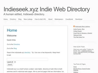 Indieseek.xyz Indie Web Directory