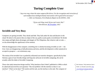 Turing Complete User