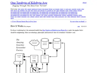 How It Works | One Terabyte of Kilobyte Age