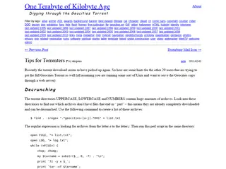 Tips for Torrenters | One Terabyte of Kilobyte Age