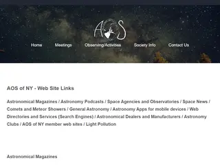 AOS of NY - Web Site Links