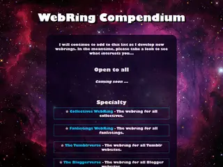 WebRing Compendium
