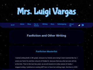Writing :: Mrs. Luigi Vargas' Site
