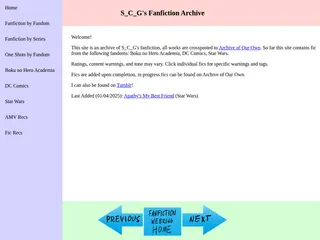 The web site of s-c-gs-fanfiction-archive