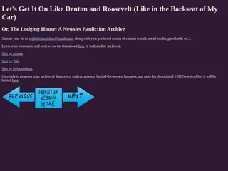 Let's Get It On Like Denton and Roosevelt (Like in the Backseat of My Car)