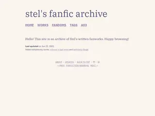 stel's fanfic archive