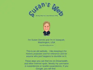 Susan Dennis' Web Page