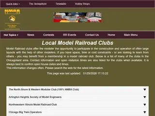 Local Model Railroad Clubs