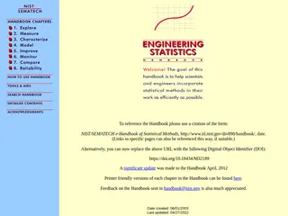 NIST/SEMATECH e-Handbook of Statistical Methods