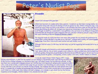 Introduction to Peter's Nudist Page
