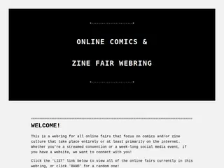 ONLINE COMICS & ZINE FAIR WEBRING