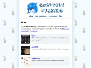 Sites - Chatbots Webring