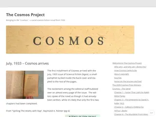 July, 1933 – Cosmos arrives | The Cosmos Project