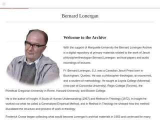 Bernard Lonergan Archive