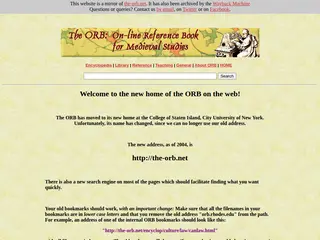 ORB: The Online Reference Book for Medieval Studies