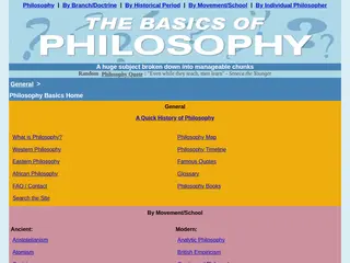 The Basics of Philosophy: A huge subject broken down into manageable chunks
