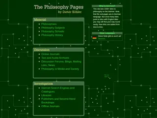The Philosophy-Pages -- A Link Directory of Philosophy Sites on the Internet