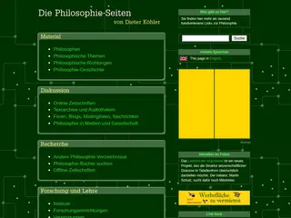 Die Philosophie-Seiten -- Ein Verzeichnis für Philosophie im Internet