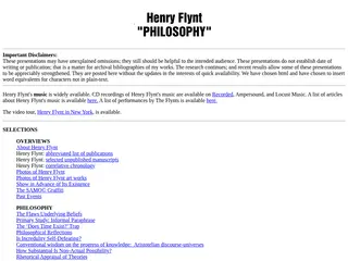 Henry Flynt Philosophy