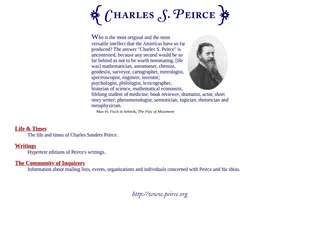 Charles S. Peirce Studies