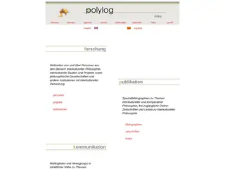 polylog / links: Quellen interkultureller Philosophie