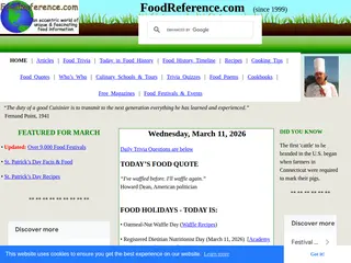 FoodReference.com: Food Articles, Trivia, Festivals, Recipes, History