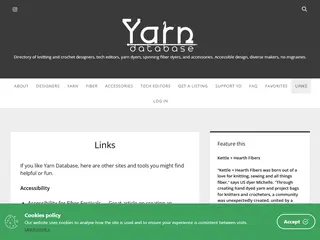 Helpful Knit and Crochet Links - Yarn Database