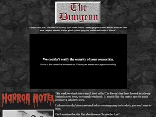 Creature Feature Dungeon of horror host Count Gore De Vol