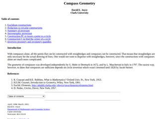 Construction by Compasses Alone