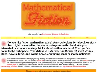 MathFiction Homepage