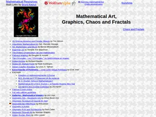 Mathematical Resources: Mathematical Art, Graphics, Chaos and Fractals (Math Links by Bruno Kevius)