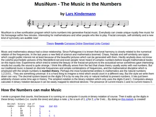 MusiNum - The Music in the Numbers