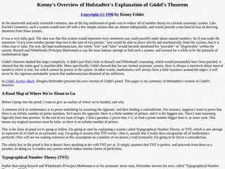 Godel and Godel's Theorem: Math