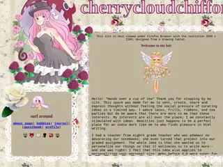The web site of cherrycloudchiffon