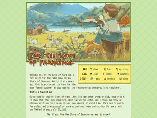 For the Love of Farming 🌼 Story of Seasons FL