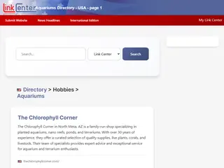 Aquariums directory ( Hobbies > Aquariums ) - page 1