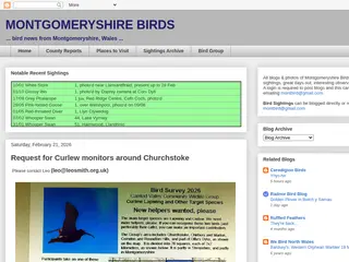 MONTGOMERYSHIRE BIRDS