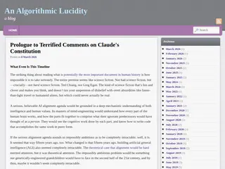 An Algorithmic Lucidity | a blog