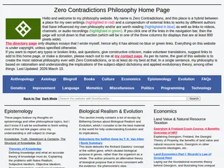 Zero Contradictions Philosophy Home Page