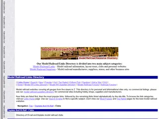 Model Railroad Links: Tinplate And Hi-Rail: Clubs - ModelRailroadData.Com