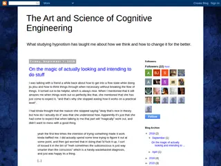 The Art and Science of Cognitive Engineering