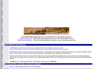 Model Railroad Links: Model Railroad Clubs - United States: Southeast Usa: Maryland - ModelRailroadData.Com
