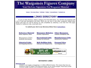 The Wargames Figure Company - Wargaming Links Page.