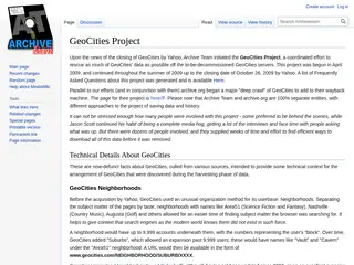 GeoCities Project - Archiveteam